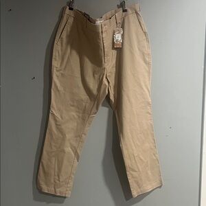 Denver Hayes Men's Khaki Chinos Stain Rejector 42X30